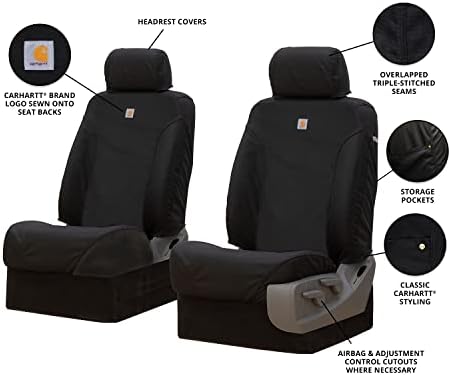 Covercraft Carhartt Super Dux SeatSaver כיסויי מושב מותאמים אישית | SSC2405COBK | מושבי דלי בשורה